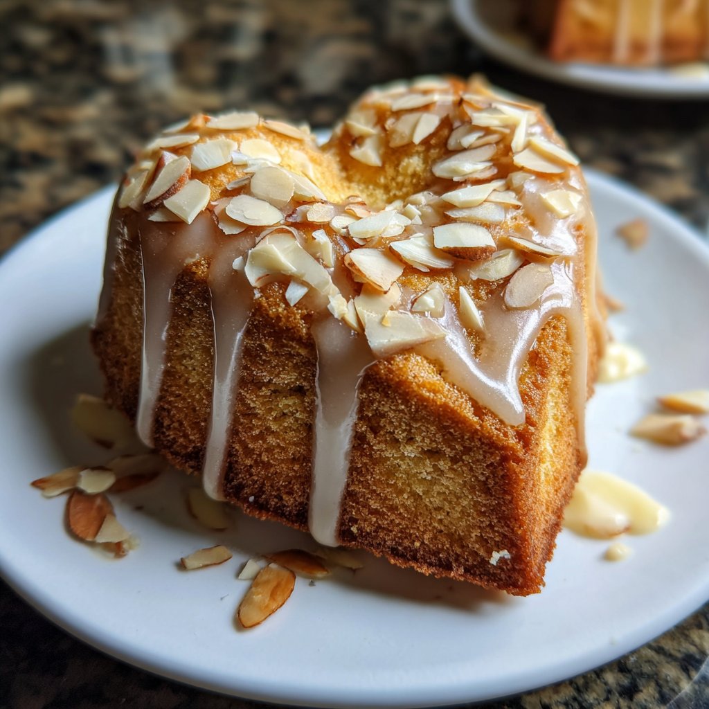 Mini Heart Cake with Almond Sponge