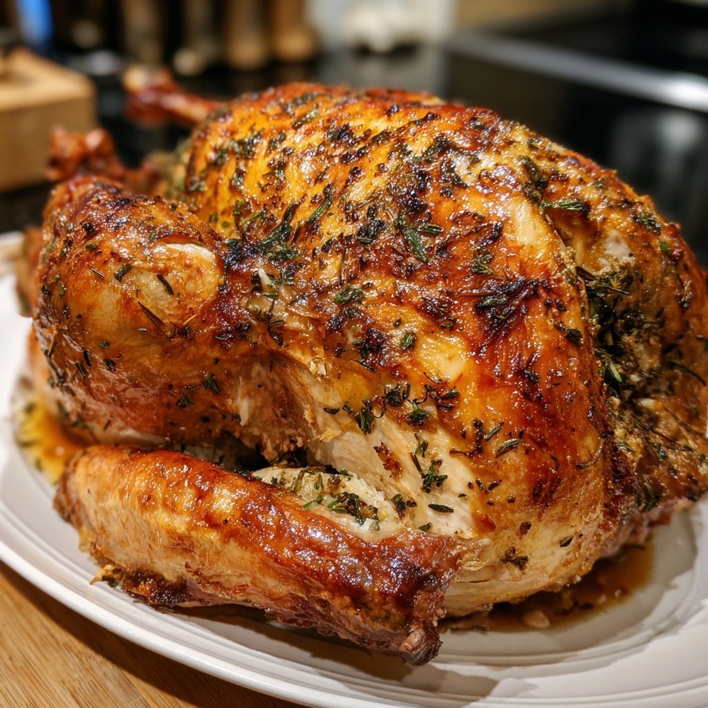 Seasonal & Festive Thanksgiving Herb Stuffed Turkey