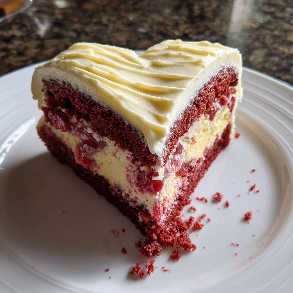 Mini Heart Cake with Strawberry Filling