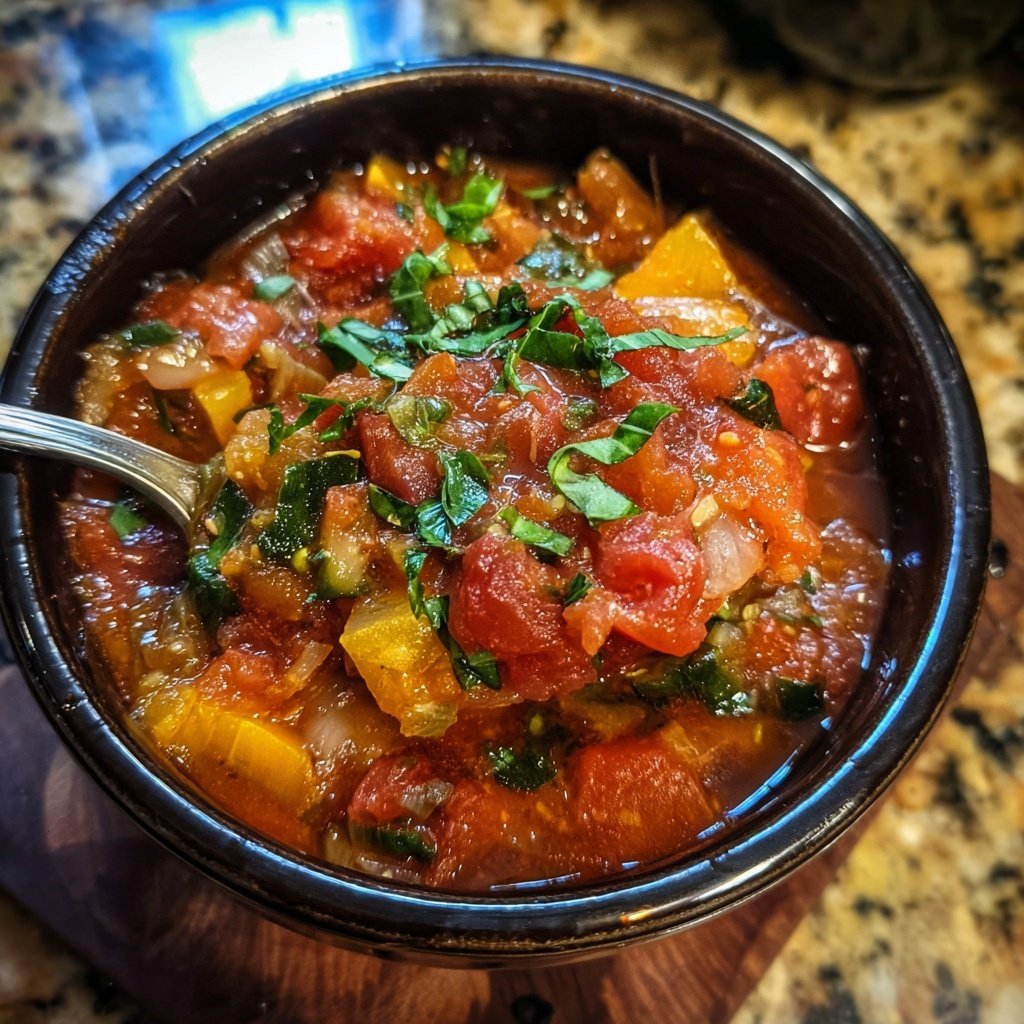 Healthy Crockpot Italian Vegetable Stew