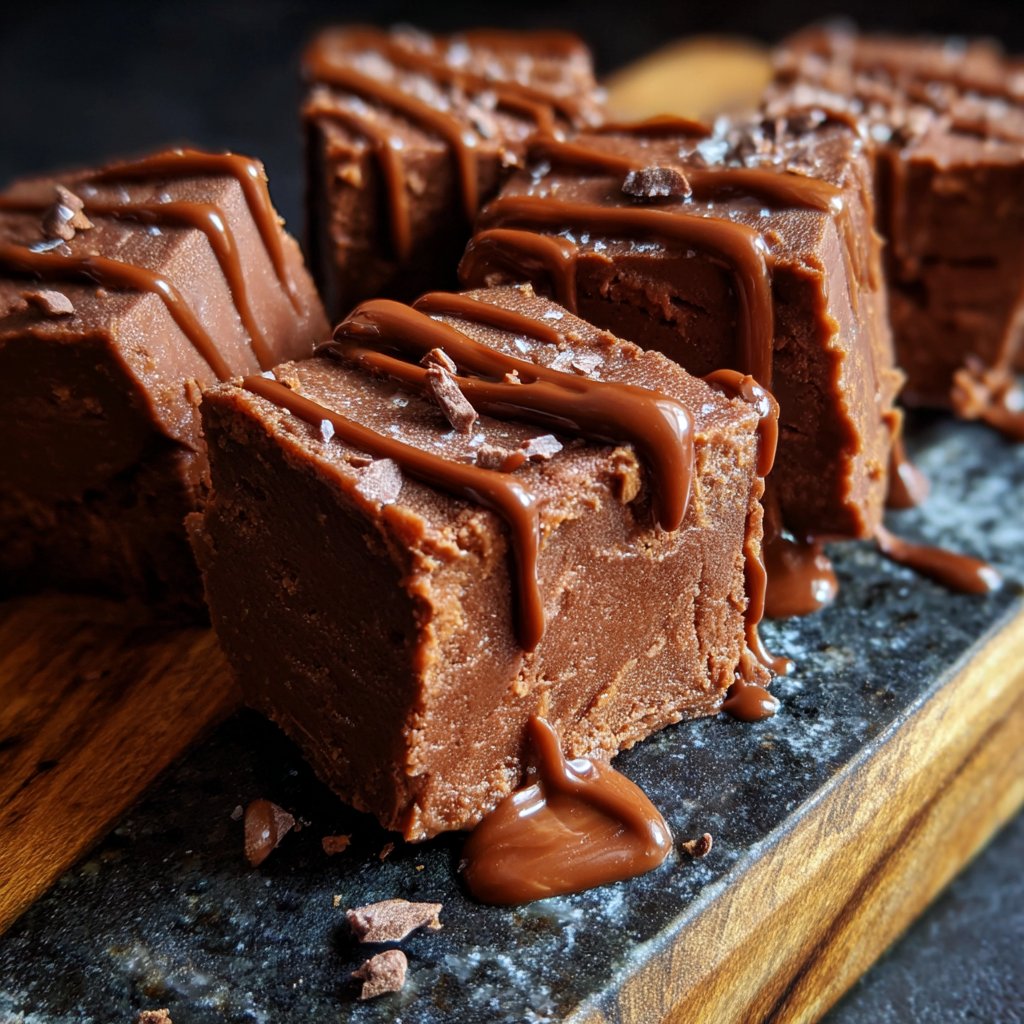 Chocolate Tahini Date Fudge