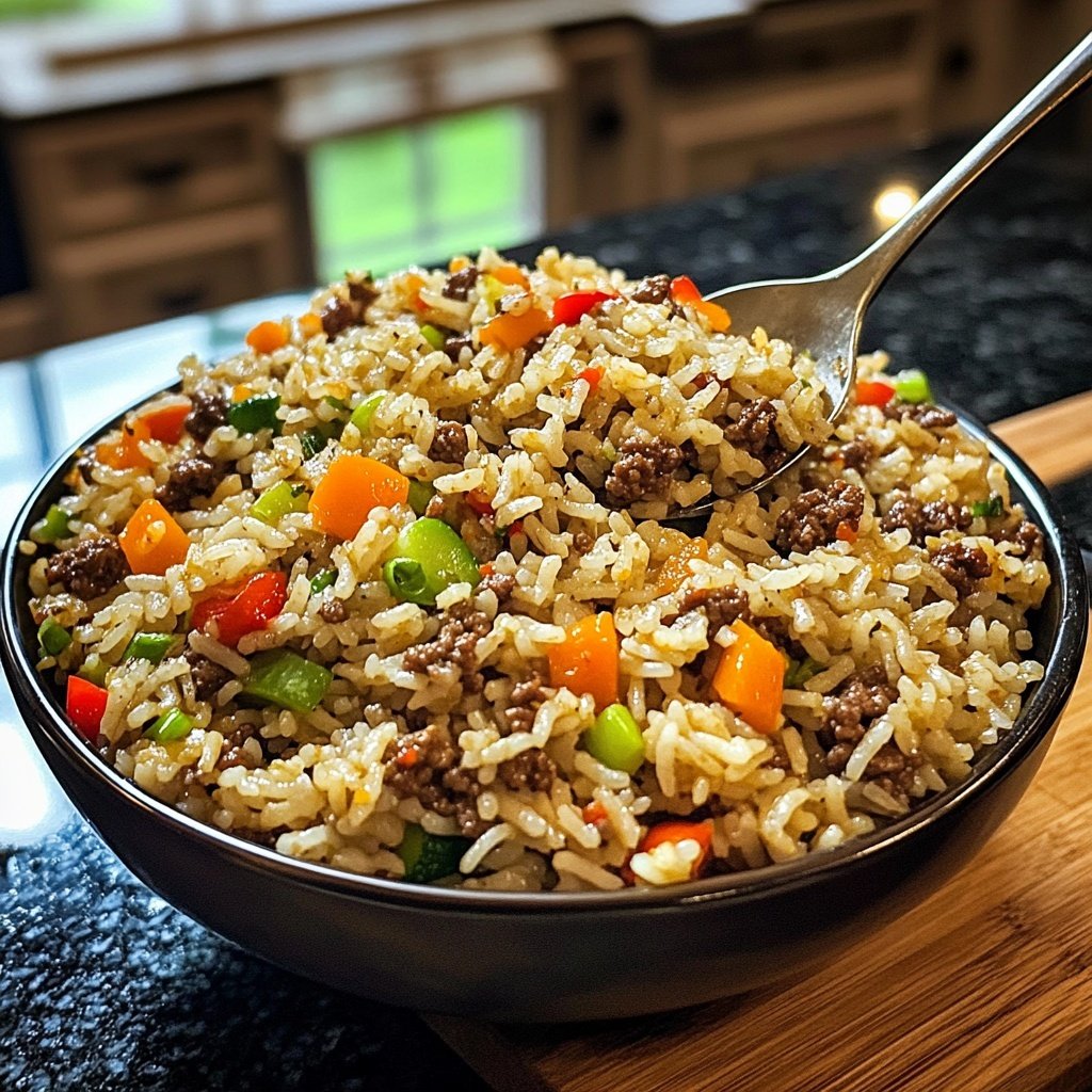 Ground Beef Rice Bowls