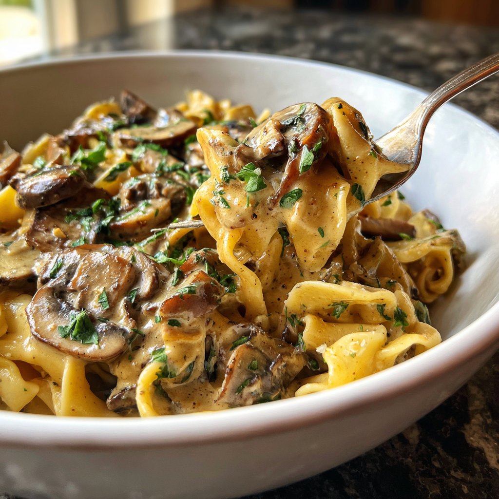 Sunday Mushroom Stroganoff