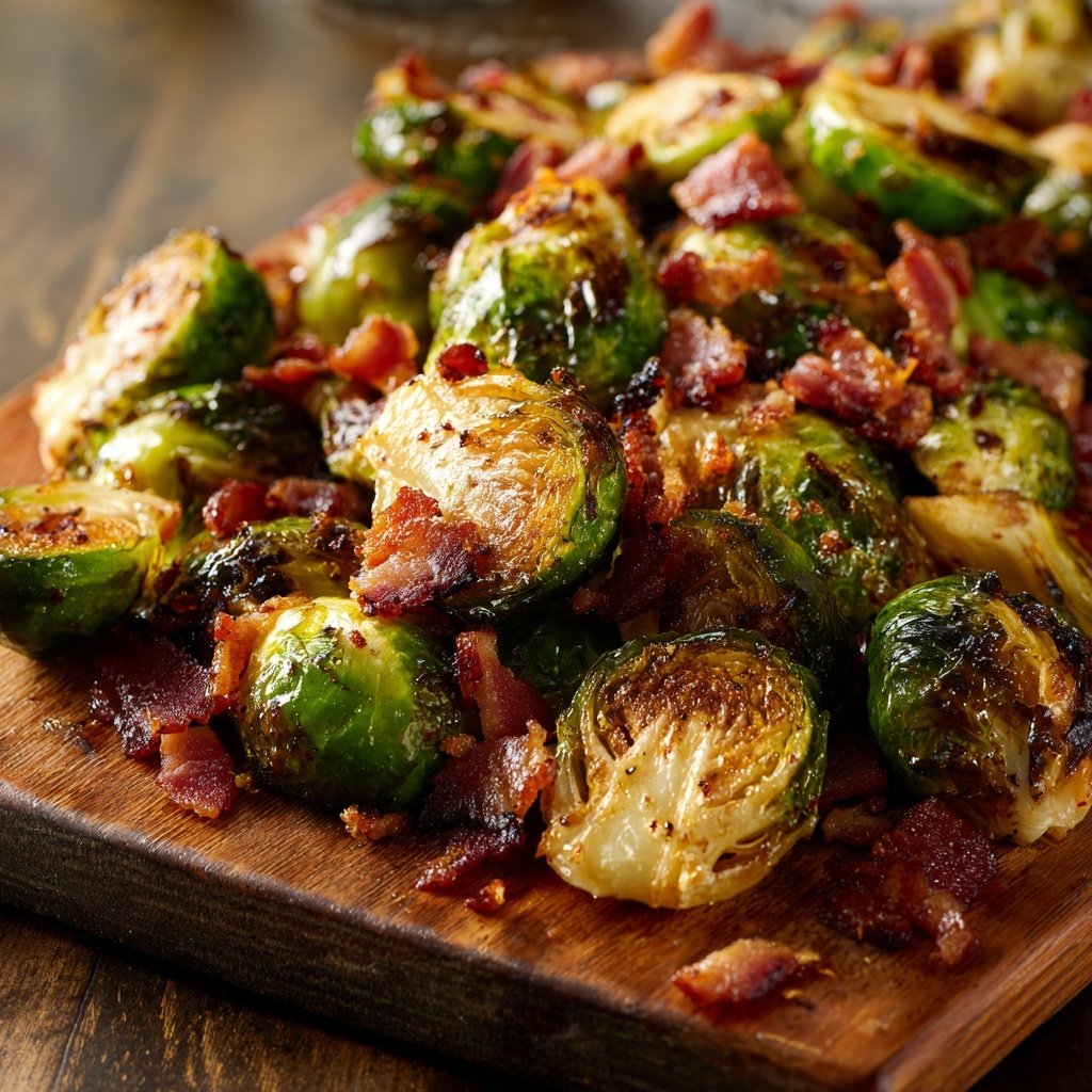 Roasted Brussels Sprouts With Bacon