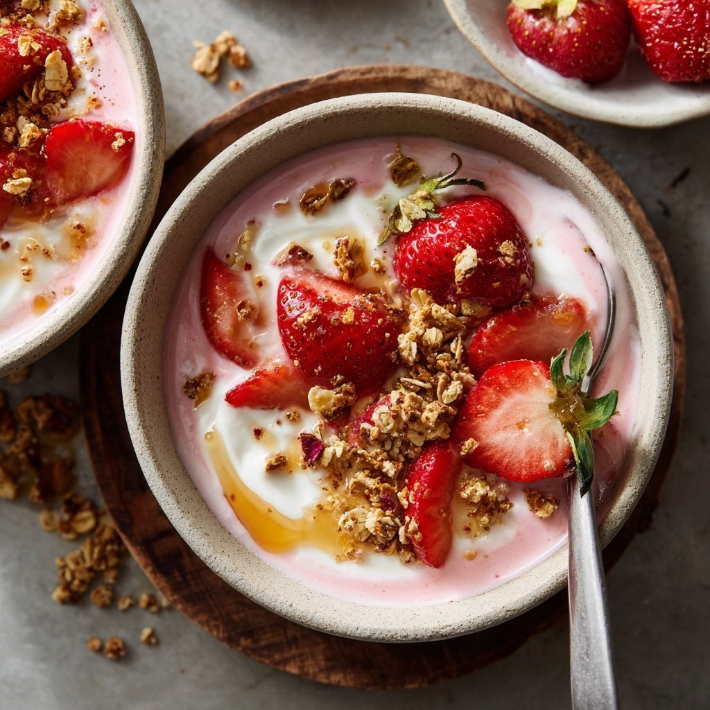 Strawberry Yogurt Breakfast Bowls