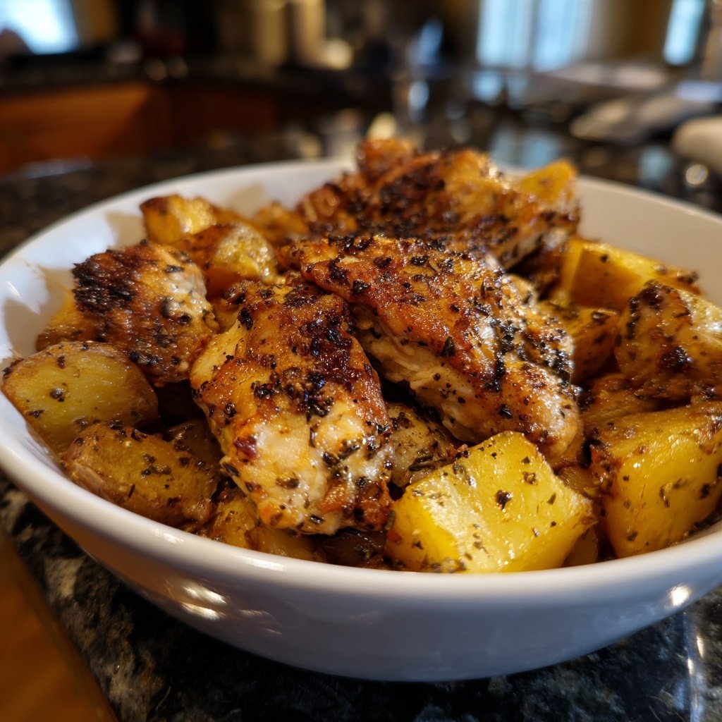 Dump-and-Go Crockpot Chicken and Potatoes