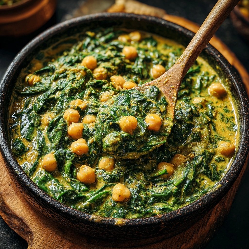 Creamy Spinach Chickpea Curry