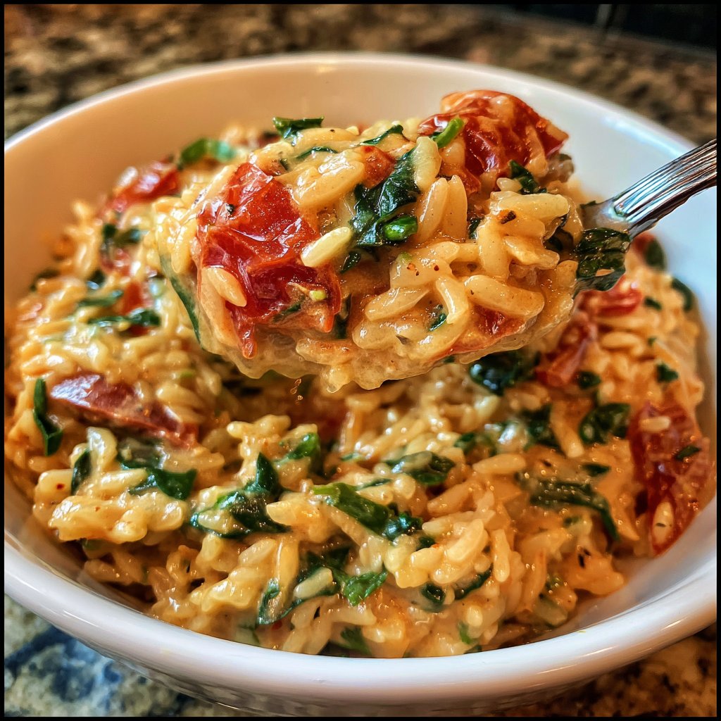Creamy Spinach Tomato Rice