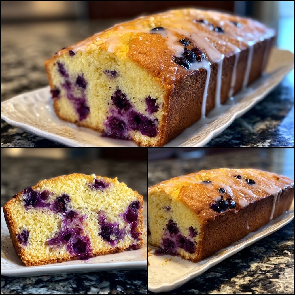 Baking & Desserts Lemon Blueberry Loaf Cake