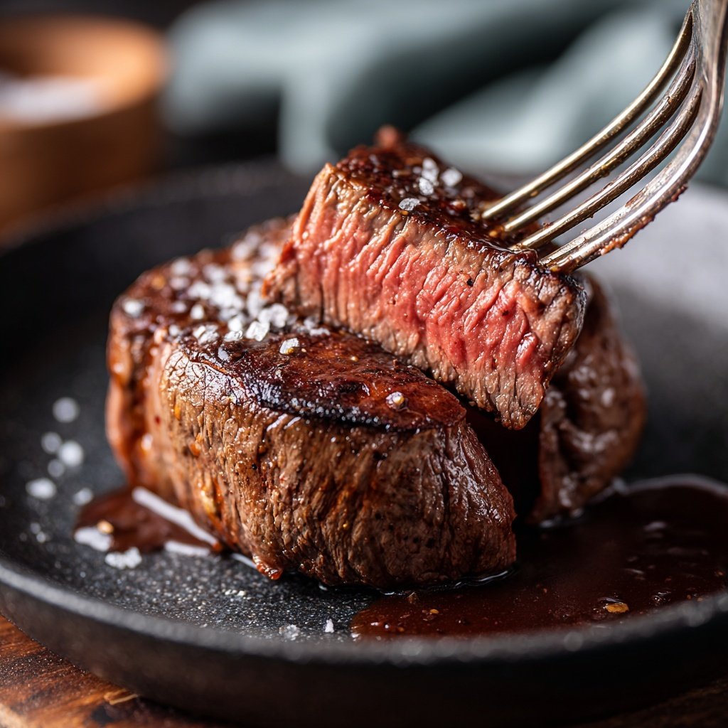 Romantic Filet Mignon with Red Wine Sauce