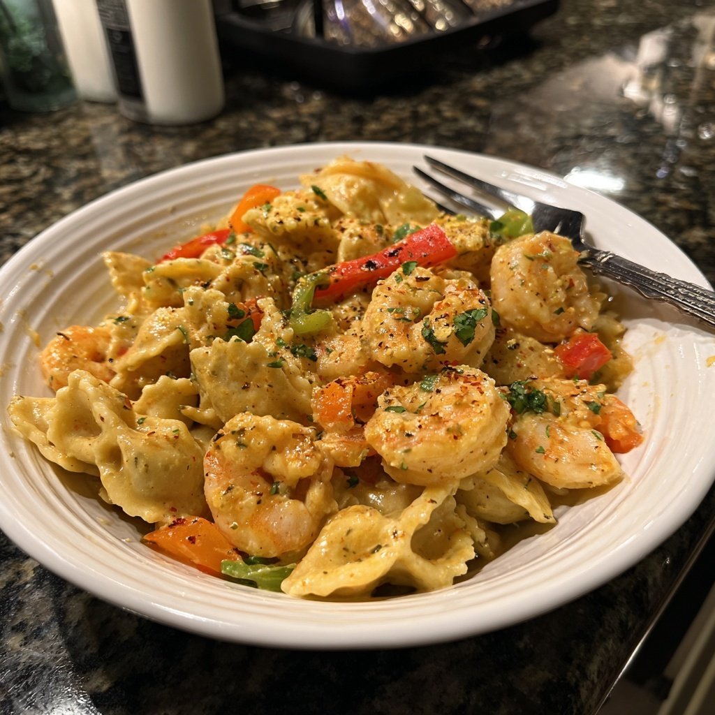 Creamy Cajun Shrimp Pasta