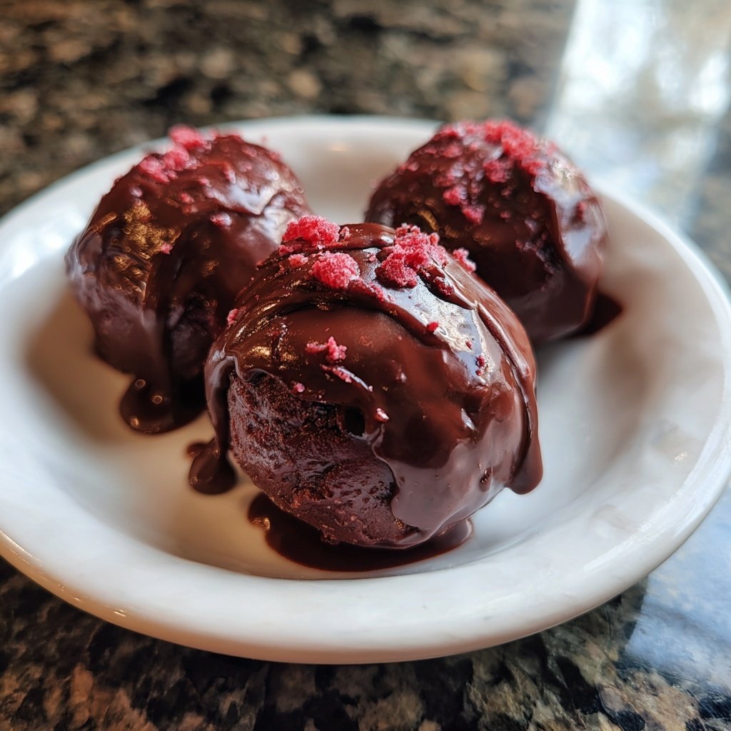 Chocolate Raspberry Truffles