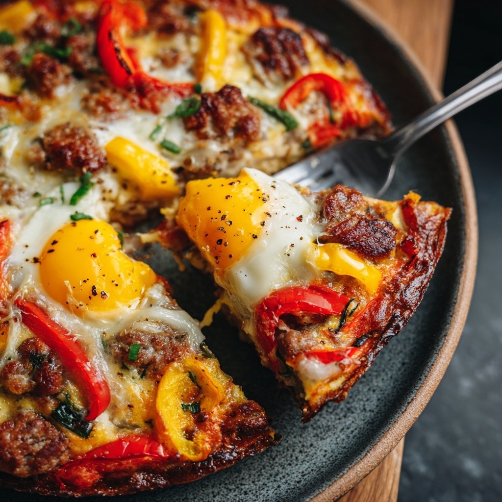 Keto Breakfast Sausage And Egg Skillet