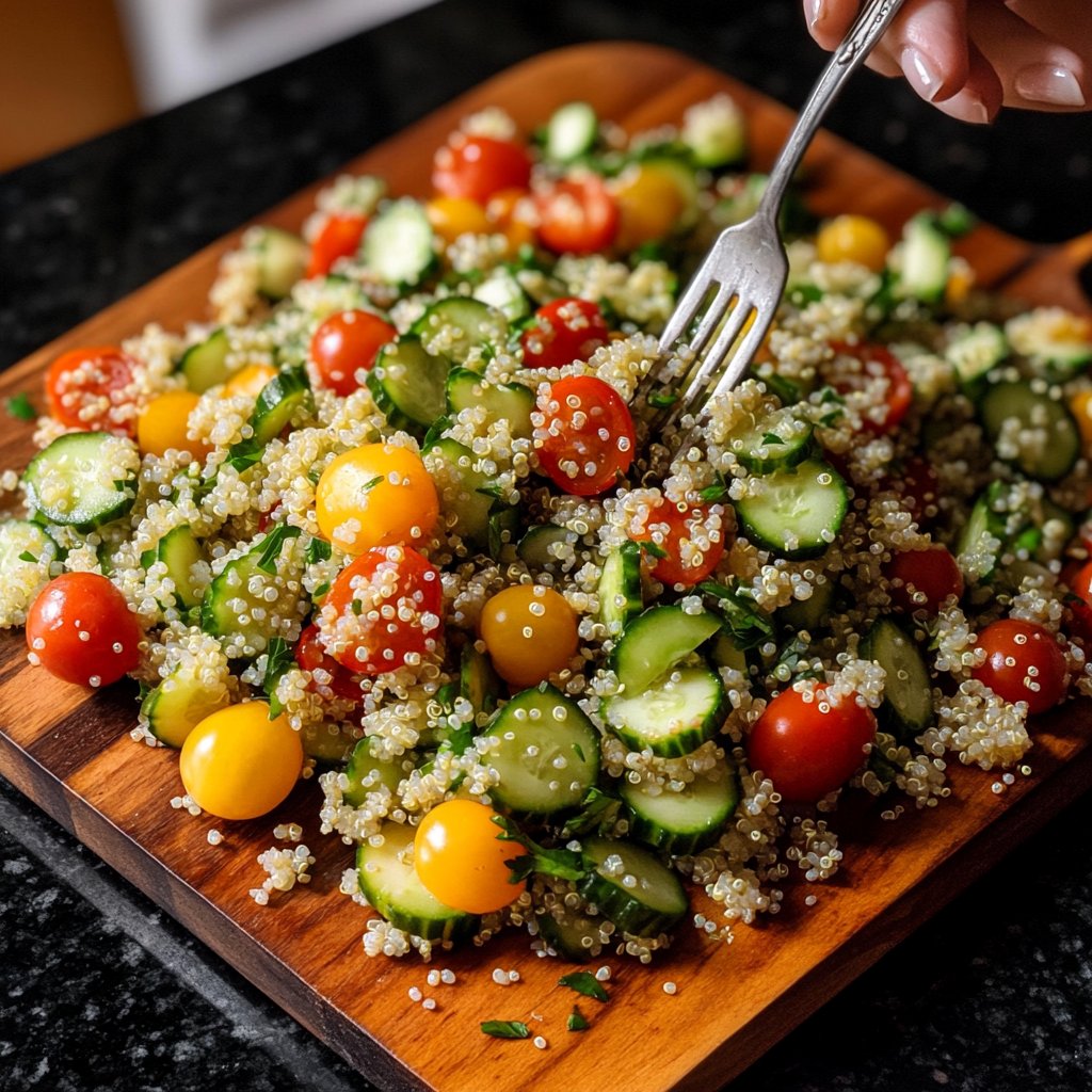 Easy Quinoa Salad Lunch